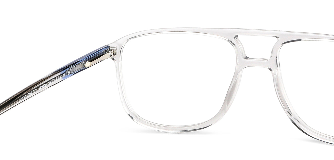 Transparent Square Full Rim Unisex Eyeglasses by Vincent Chase-149186