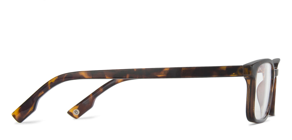 Brown Rectangle Full Rim Unisex Eyeglasses by Lenskart Blu-143924