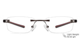 Grey Rectangle Rimless Unisex Eyeglasses by Lenskart Air-134438