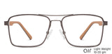 Grey Rectangle Full Rim Medium Unisex Eyeglasses by Lenskart Air-145745