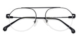 Black Round Half Rim Medium Unisex Eyeglasses by Vincent Chase-134730