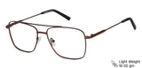 Brown Square Full Rim Unisex Eyeglasses by Vincent Chase Computer Glasses-148250