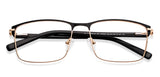 Black Rectangle Full Rim Unisex Eyeglasses by Vincent Chase-147940