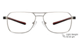 Gunmetal Geometric Full Rim Unisex Eyeglasses by Vincent Chase Computer Glasses-138164