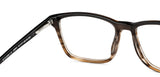 Brown Rectangle Full Rim Unisex Eyeglasses by Vincent Chase Computer Glasses-149560
