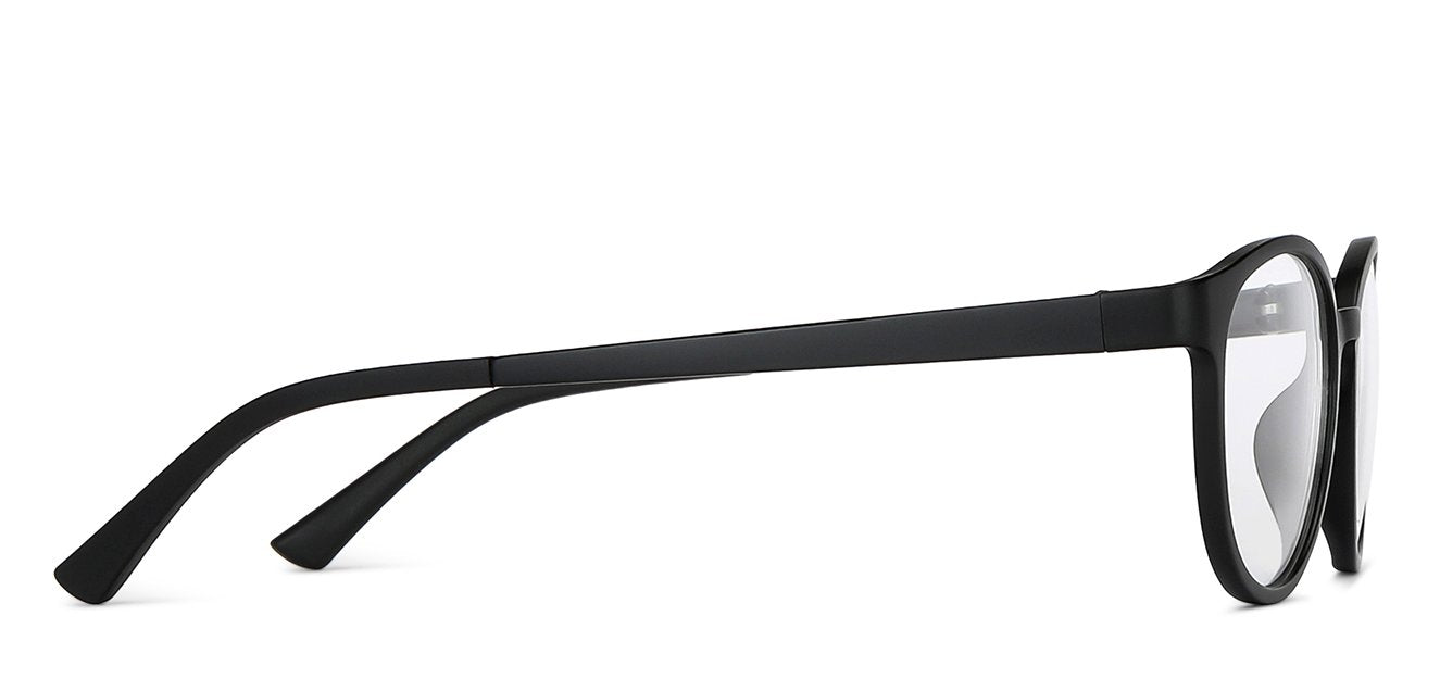 Black Round Full Rim Unisex Eyeglasses by Lenskart Air Computer Glasses-142794