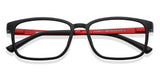 Black Rectangle Full Rim Unisex Eyeglasses by Lenskart Air Computer Glasses-142852