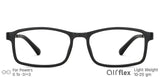 Black Rectangle Full Rim Unisex Eyeglasses by Lenskart Air Computer Glasses-142798