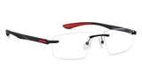 Black Rectangle Rimless Medium Unisex Eyeglasses by Lenskart Air LA-136816
