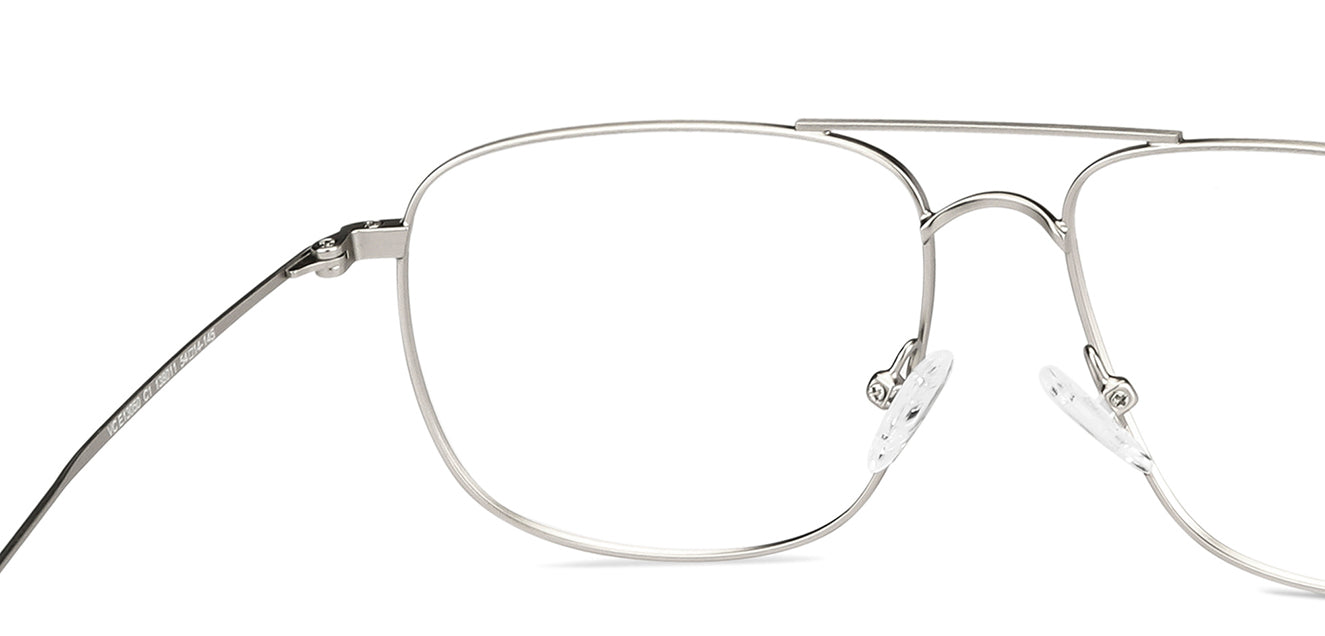 Gunmetal Square Full Rim Unisex Eyeglasses by Vincent Chase Computer Glasses-144703