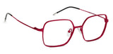 Red Geometric Full Rim Unisex Eyeglasses by Vincent Chase Computer Glasses-143668