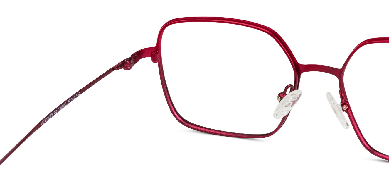 Red Geometric Full Rim Unisex Eyeglasses by Vincent Chase Computer Glasses-143668