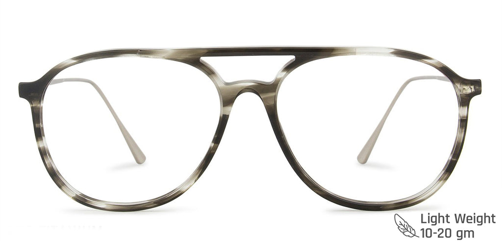 Tortoise Aviator Full Rim Unisex Eyeglasses by Vincent Chase Computer Glasses-147202