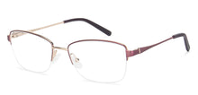 Load image into Gallery viewer, Brown Cat Eye Half Rim Narrow Women Eyeglasses by Vincent Chase-142996