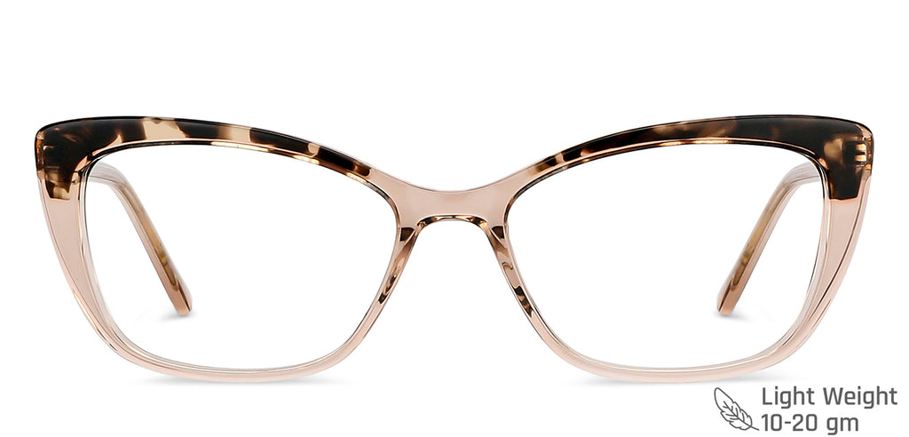 Tortoise Cat Eye Full Rim Women Eyeglasses by Vincent Chase Computer Glasses-146944