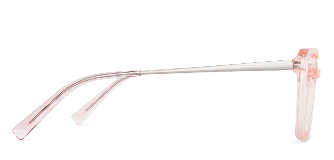 Pink Square Full Rim Narrow Women Eyeglasses by Vincent Chase-143241