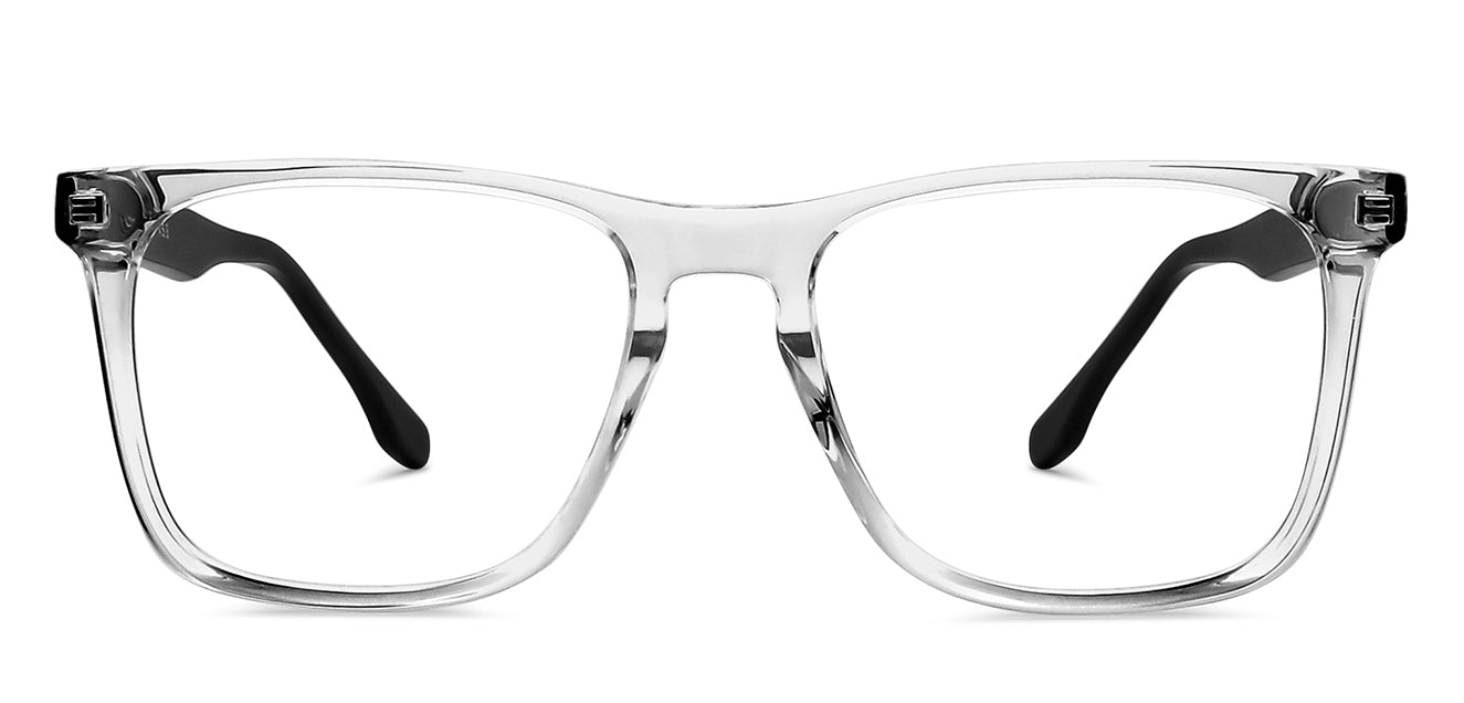 Transparent Square Full Rim Unisex Eyeglasses by Vincent Chase Computer Glasses-146334