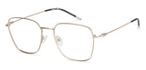 Gold Square Full Rim Medium Unisex Eyeglasses by Vincent Chase Online-145527