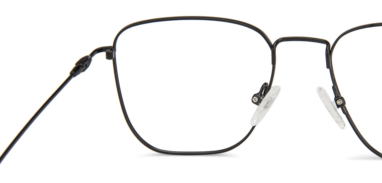 Black Square Full Rim Unisex Eyeglasses by Vincent Chase-145531