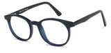 Blue Round Full Rim Unisex Eyeglasses by Vincent Chase Computer Glasses-147354