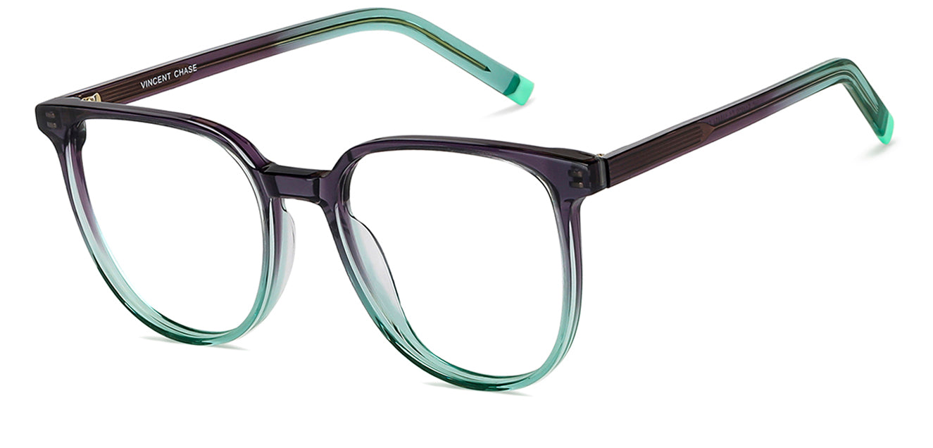 Dual Color Round Full Rim Unisex Eyeglasses by Vincent Chase-148454