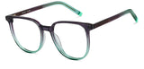Dual Color Round Full Rim Unisex Eyeglasses by Vincent Chase Computer Glasses-149957
