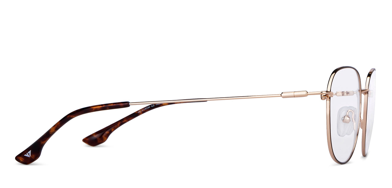Brown Aviator Full Rim Unisex Eyeglasses by Vincent Chase-148485