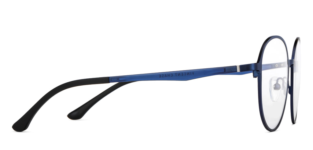 Blue Round Full Rim Unisex Eyeglasses by Vincent Chase-148537