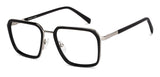 Silver Geometric Full Rim Unisex Eyeglasses by Vincent Chase-149396