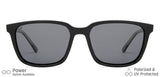 Black Wayfarer Full Rim Unisex Sunglasses by Vincent Chase Polarized-131309