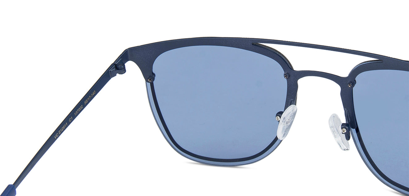 Blue Clubmaster Full Rim Medium Unisex Sunglasses by Vincent Chase-137002