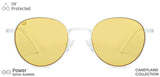 White Round Full Rim Unisex Sunglasses by Vincent Chase-148893