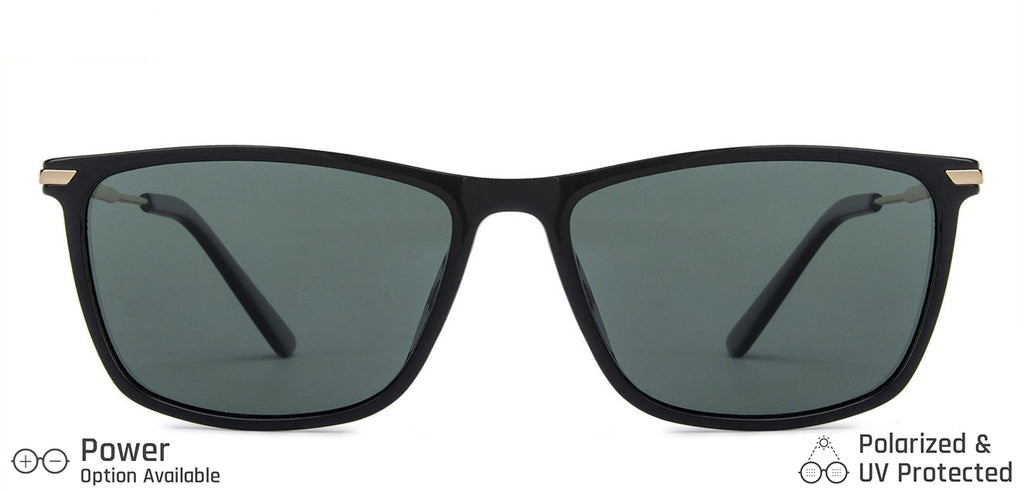 Black Wayfarer Full Rim Unisex Sunglasses by Vincent Chase Polarized-138628