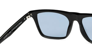 Black Wayfarer Full Rim Extra Wide Unisex Sunglasses by Vincent Chase Polarized-148032