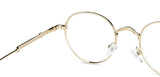 Gold Round Full Rim Unisex Eyeglasses by Vincent Chase-148560