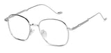 Silver Square Full Rim Unisex Eyeglasses by Vincent Chase-148572