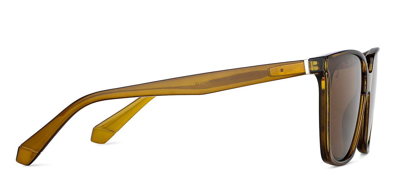 Brown Wayfarer Full Rim Unisex Sunglasses by Vincent Chase Polarized-148873