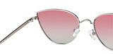 Silver Cat Eye Full Rim Women Sunglasses by Vincent Chase Polarized-148918