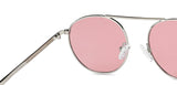 Silver Round Full Rim Women Sunglasses by Vincent Chase Polarized-148927