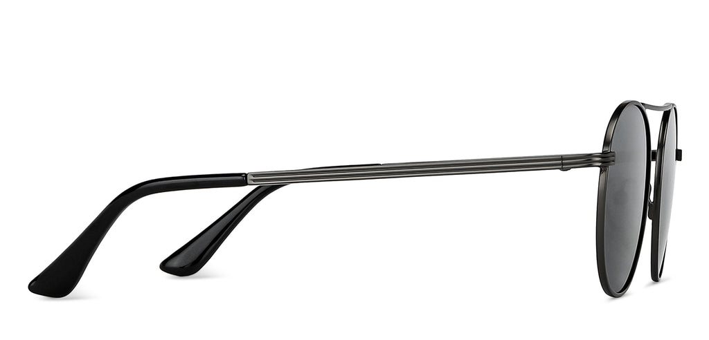 Grey Round Full Rim Unisex Sunglasses by Vincent Chase Polarized-148928