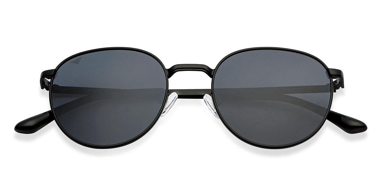 Black Round Full Rim Unisex Sunglasses by Vincent Chase Polarized-148935