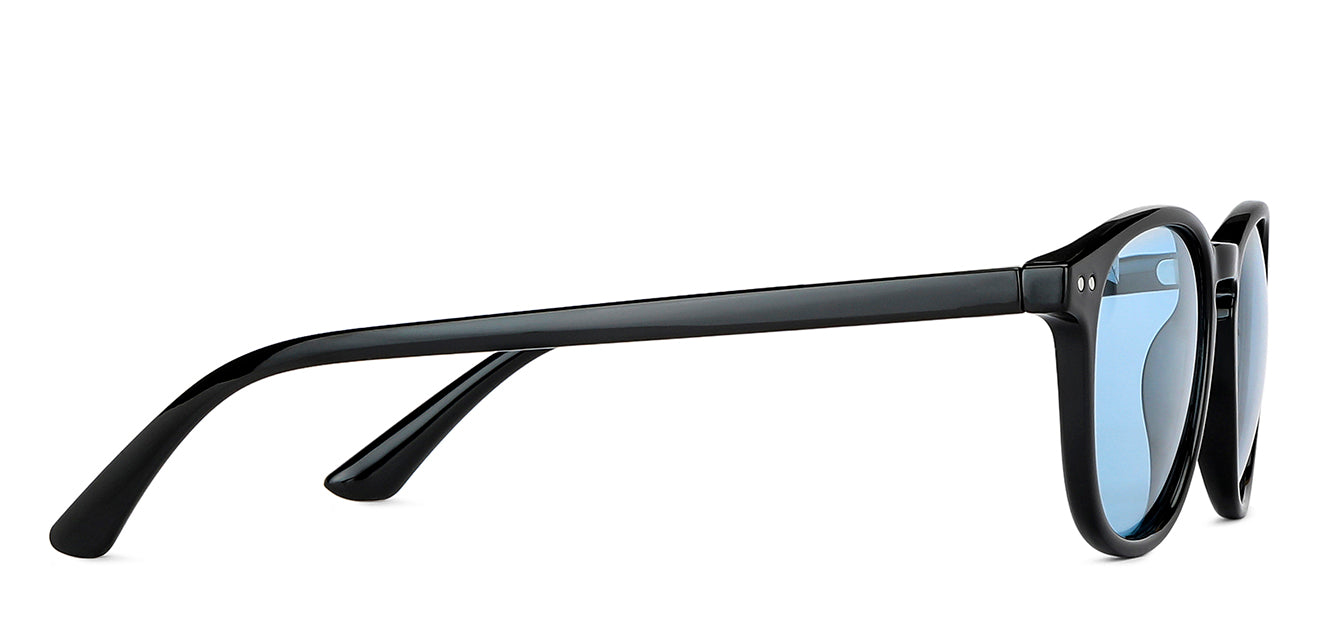Black Round Full Rim Unisex Sunglasses by Vincent Chase Polarized-148970