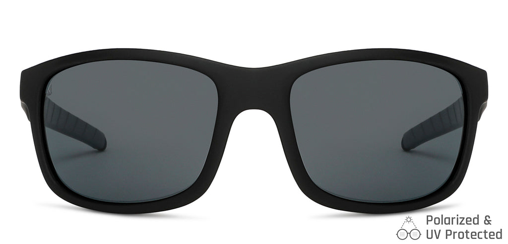 Black Sports Full Rim Unisex Sunglasses by Vincent Chase Polarized-149106