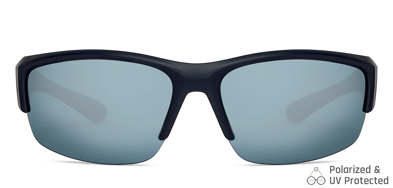 Blue Sports Half Rim Unisex Sunglasses by Vincent Chase Polarized-149121