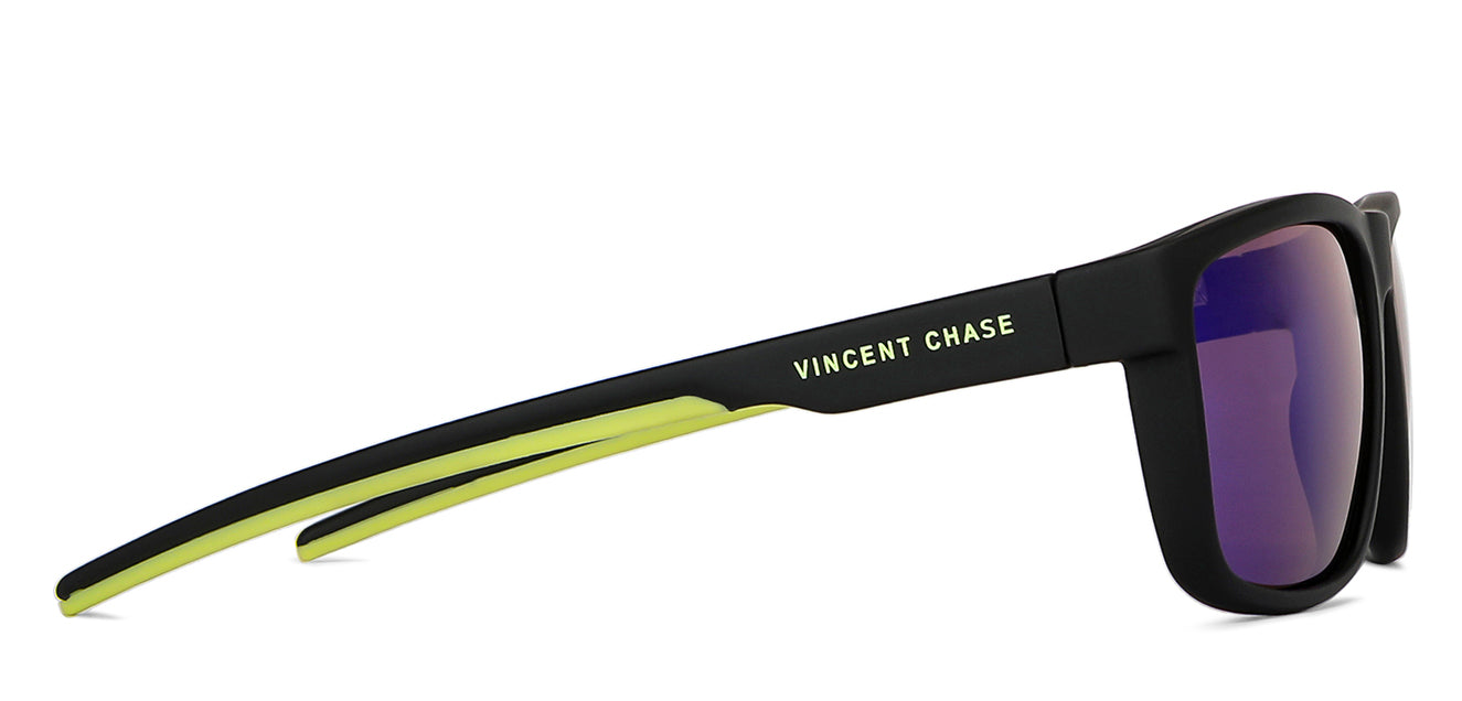 Black Sports Full Rim Unisex Sunglasses by Vincent Chase Polarized-149134