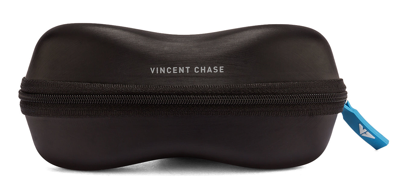 Black Rectangle Full Rim Extra Wide Unisex Sunglasses by Vincent Chase Polarized-124397