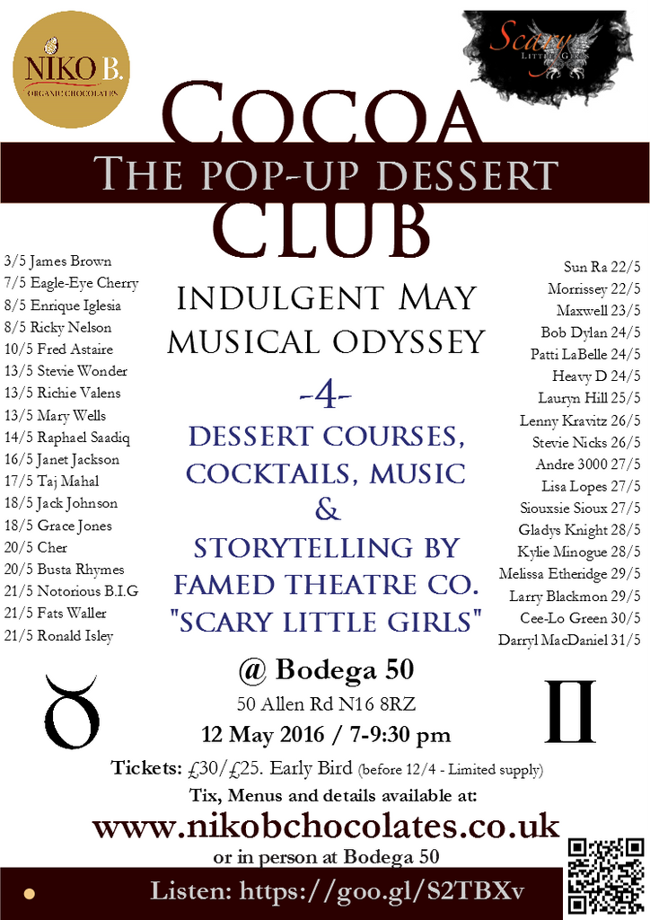 Cocoa Club: May Musical Odyssey - Dessert Pop-up