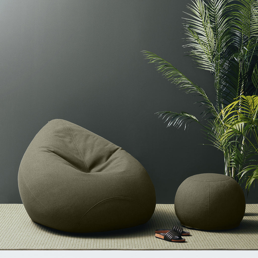 sage green bean bag chair