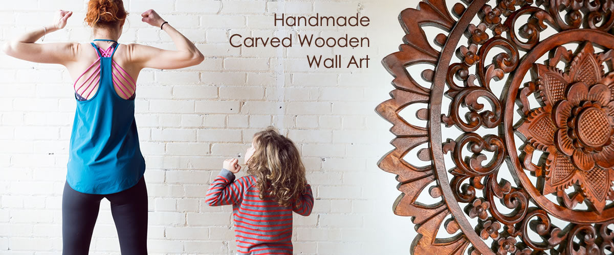 Interior Design Trends 2020 Handmade Carved Wooden Wall Art and Designer Solid Hardwood Furniture Easternada