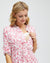 Nursing Shirt Dress - Rose Print